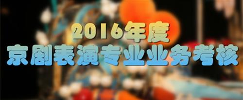 俺操BBAV国家京剧院2016年度京剧表演专业业务考...